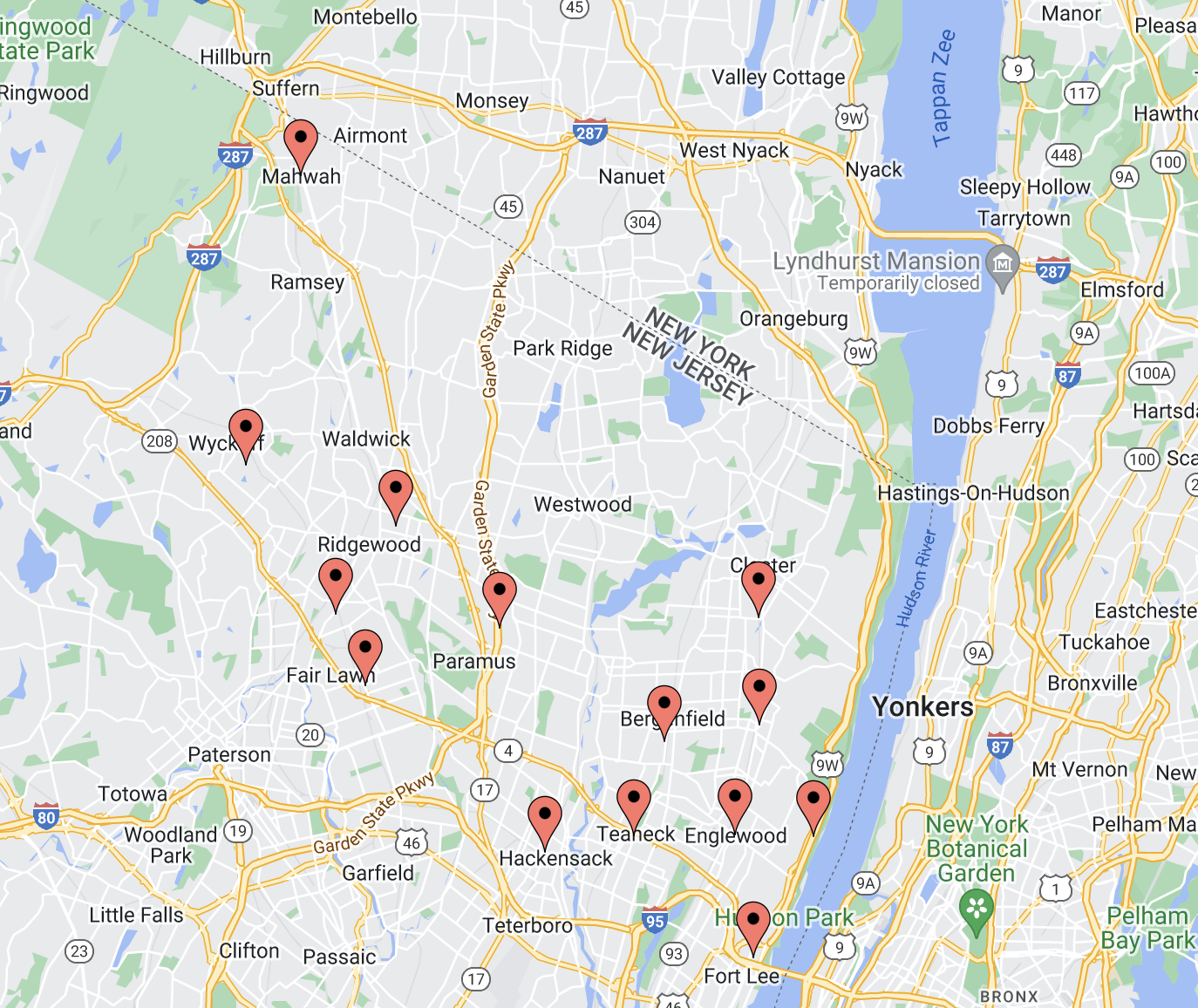 Bergen County NJ service area Bergen County NJ service area