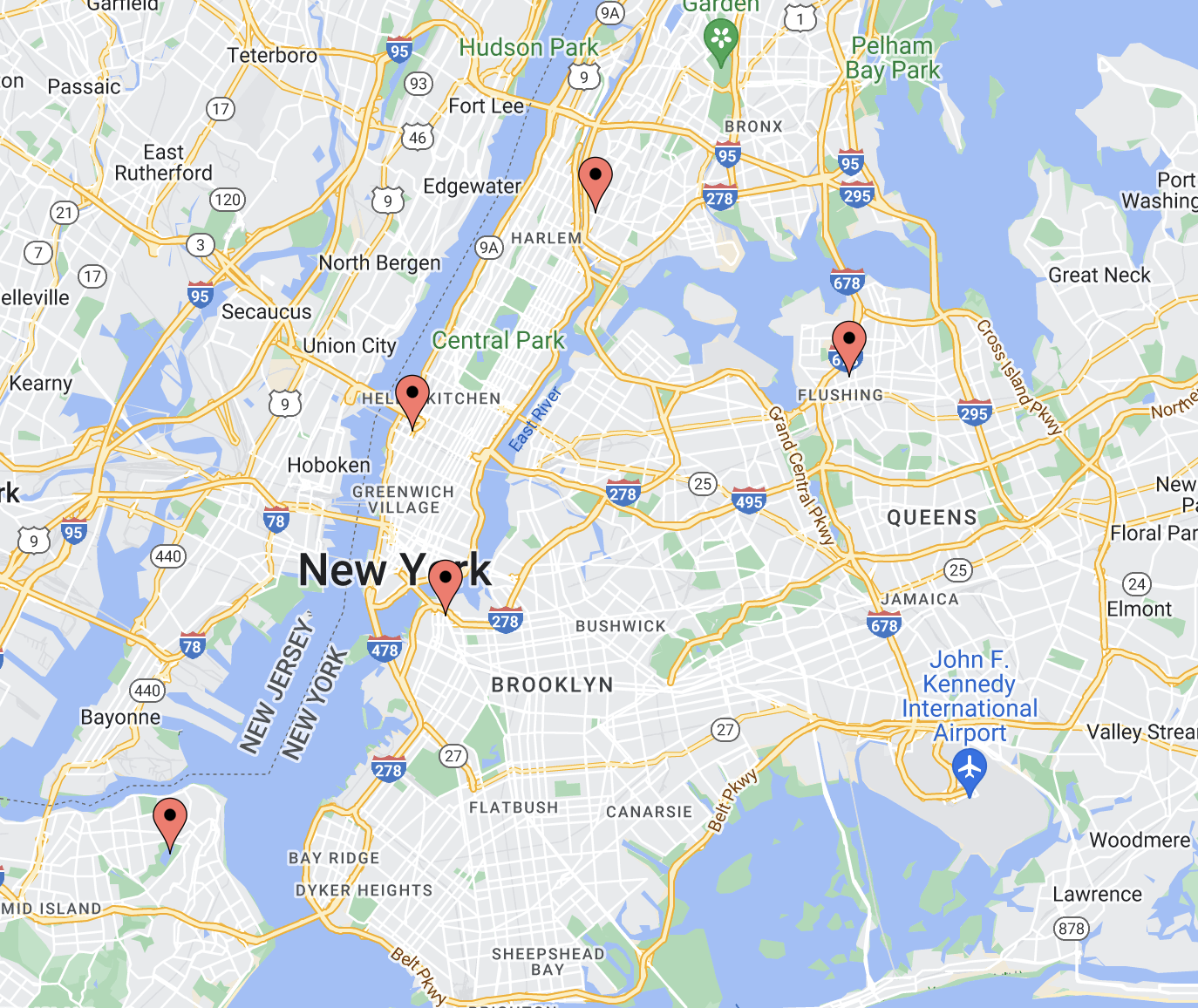 NYC service area NYC service area